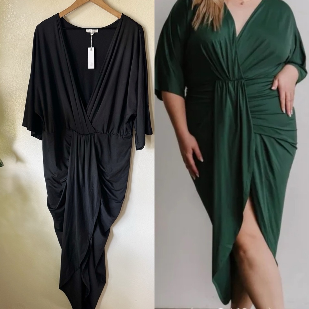 Baltic Born | Black Mimi Midi Dress